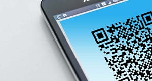 mobile phone with qr code