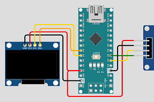 GPS and mini-OLED circuit diagram