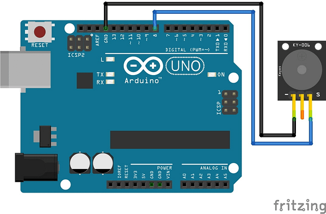 Buzzer Modules with Arduino Diagram