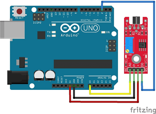 Metal Touch Sensor Diagram with Arduino