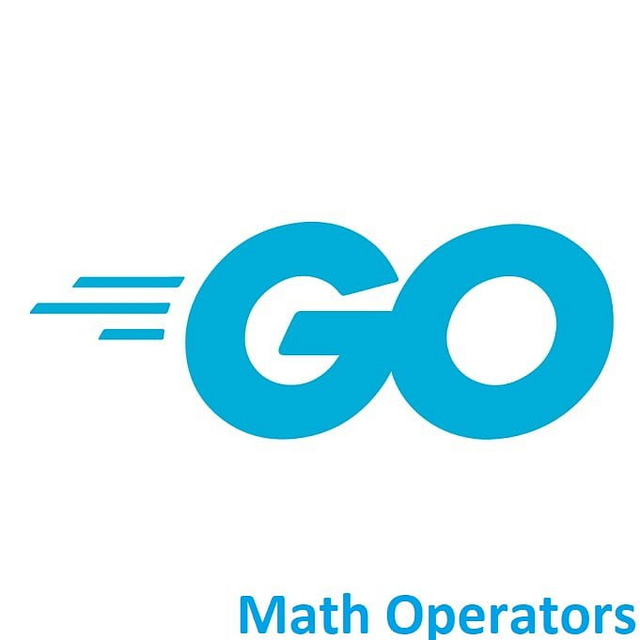 Go (Golang) logo with 'Math Operators' text