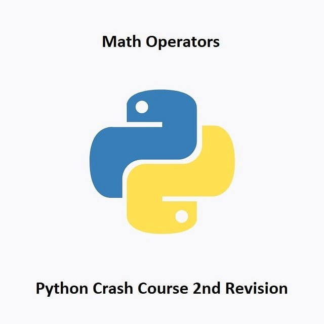python Rev2 Math Operators