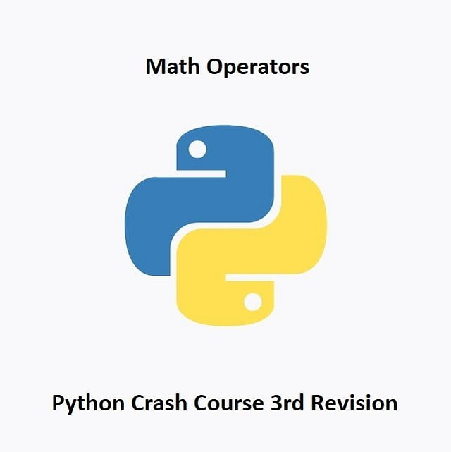 python Rev3 Math Operators